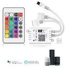 Светодиодный пульт управления Magic Home 5-24 В, инфракрасный пульт дистанционного управления Wi-Fi, RGB, 24 клавиши, 2-ходовой выход, устройство для управления светодиодной лентой