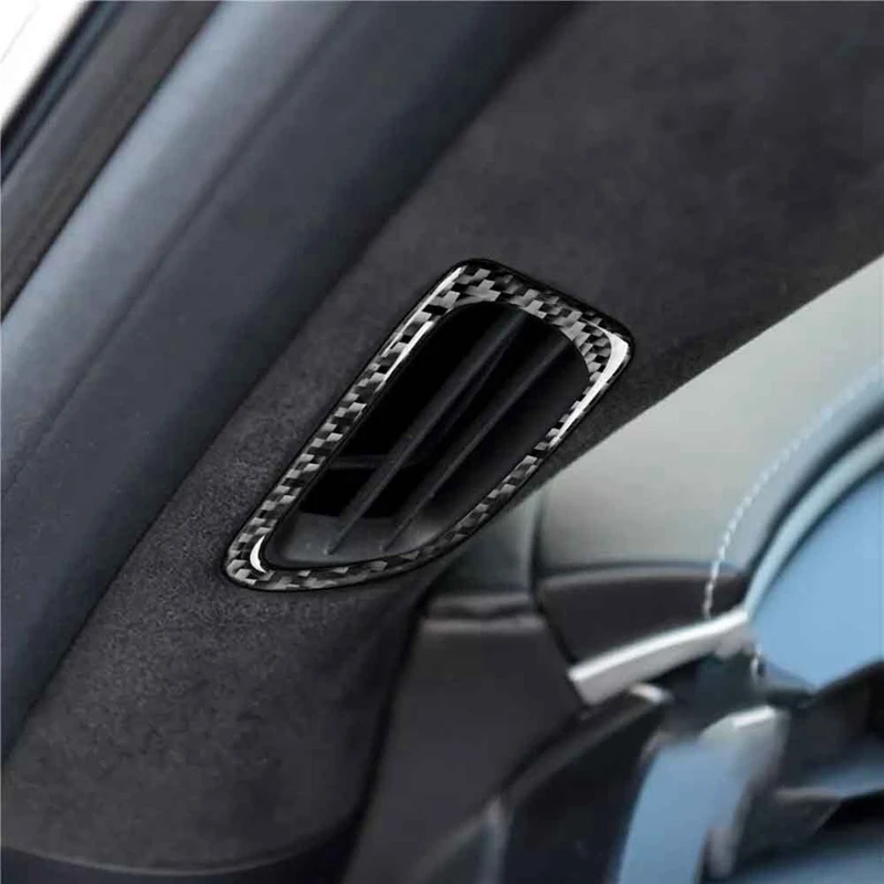 Carbon Fiber Demist Air Outlet Trim Sticker For Chevrolet Corvette C7 2014-2019 | Автомобили и мотоциклы