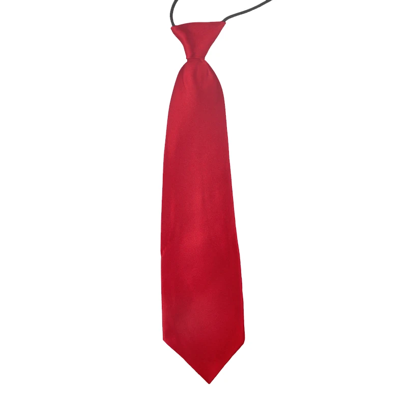 Kid Warm Red Бренд, мужские галстуки для родителей и детей, синие, фиолетовые, красные галстуки на шею, мужские галстуки на шею, одноцветные регулируемые Галстуки Для Свадьба, деловые, вечерние - Цвет: Kid Warm Red