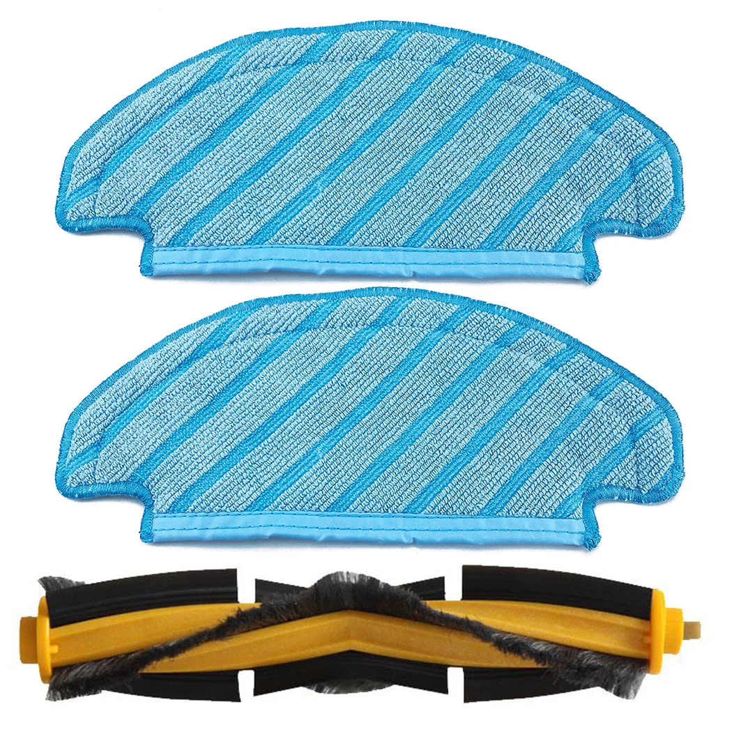 

With 2PC Mop Cloth Roller Brush Cleaning Robot Parts Household Supplies