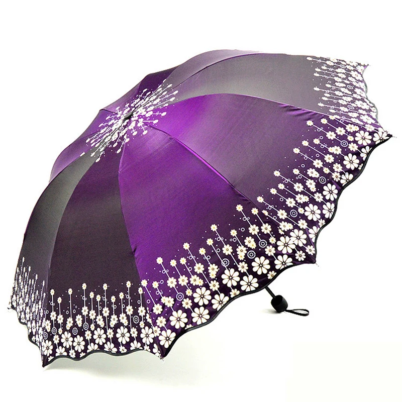 2019 красивый с цветочным принтом женский зонт от солнца дождевик цветочный