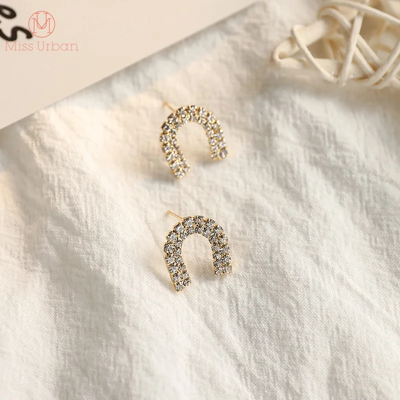 Новые простые n образные серьги Miss Urban полностью сверлильные