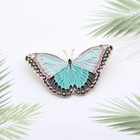 cartoon lovely multicolor butterfly animal pins brooch lapel badges men women fashion jewelry gifts collar hat