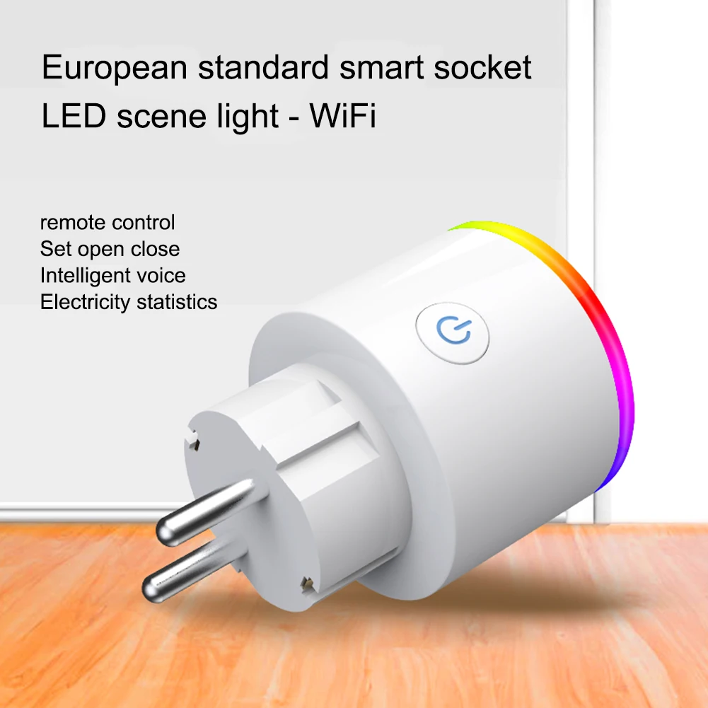 Умная вилка Tuya 16A Wi Fi умная розетка Smartlife ЕС Франция США AU Великобритания JP Poland
