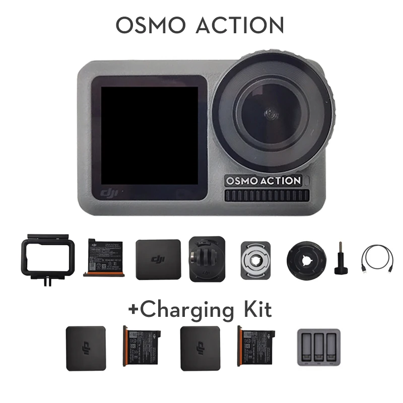 للبيع دي جي أوسمو عمل المهنية كاميرا رياضية 4K HDR فيديو مقاوم للماء يده UHD صورة مثبت كاميرا Vs Zhiyun Gimble