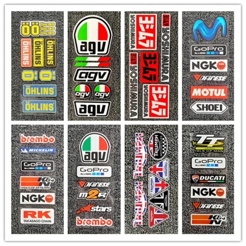 Светоотражающие наклейки на мотоцикл для BMW Yoshimura OHLINS NGK AGV KTM YAMAHA KAWASAKI | Автомобили