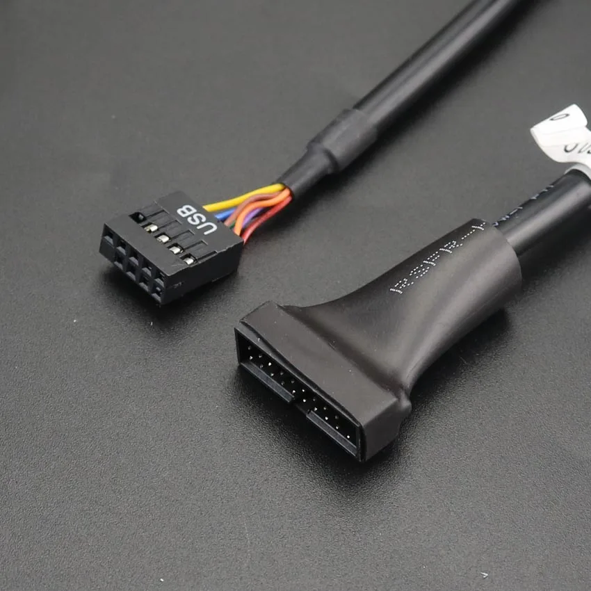Штепсельная Вилка USB 3 0 20 Pin к 2 9 Материнская плата Гнездо кабель конвертер адаптер