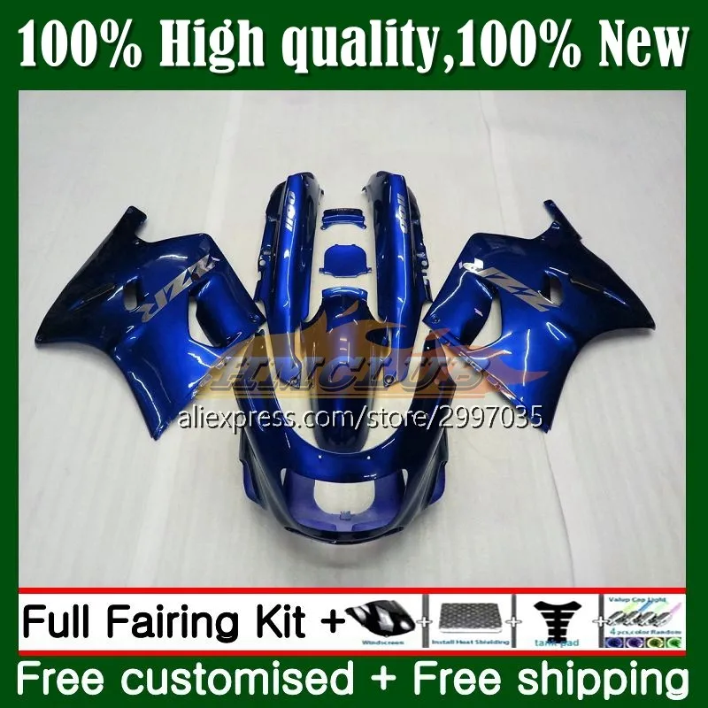 

ZZR1100 для KAWASAKI NINJA ZX 11R ZX11 R ZZR 1100 2No.139 ZX11R 1993 1994 1995 1996 1997 ZX-11R 98 99 00 01 обтекатель Металл синего цвета