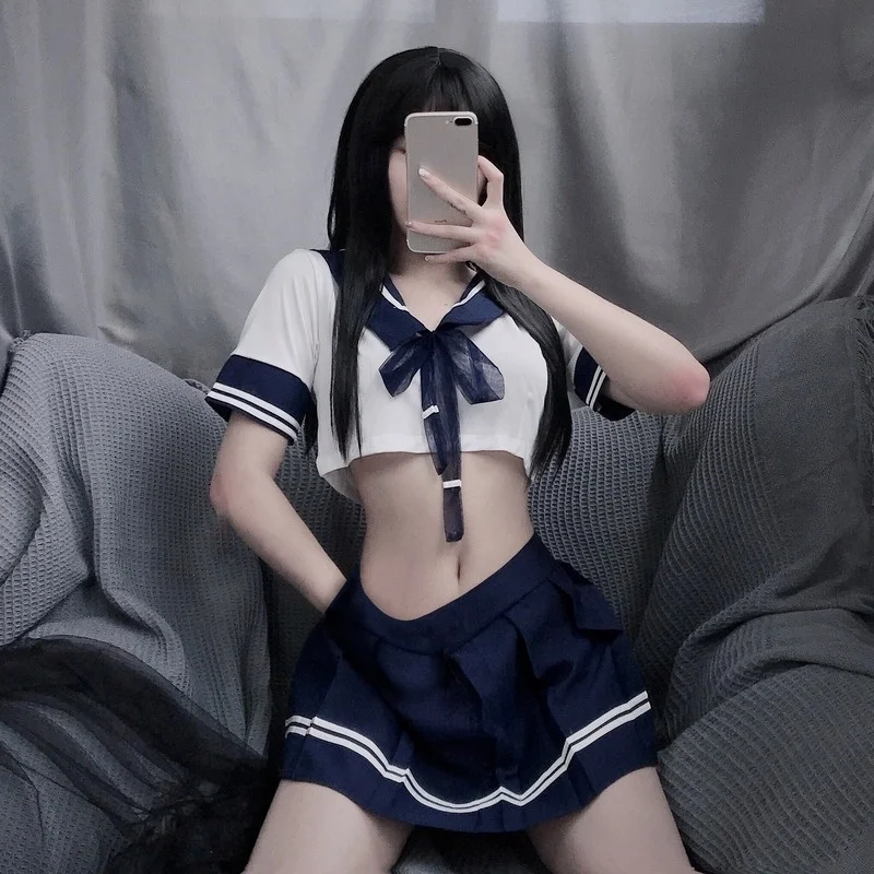 

Janpense Student JK Uniform Ladies Cosplay Lingerie Sexy Women Role Play Miniskirt Hot Outfit Erotic Costumes