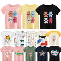 2021 boys summer clothes children cartoon animal print t shirt girls fashion graphic tshirts baby kids tshirt top tees for 2 10t