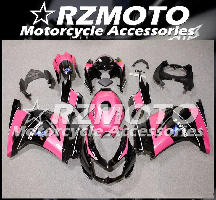 

New ABS Fairings kits Fit for KAWASAKI Ninja 250 2008 2009 2010 2011 2012 2013 2014 ZX 250R EX250 08-14 +Tank cover Pink black