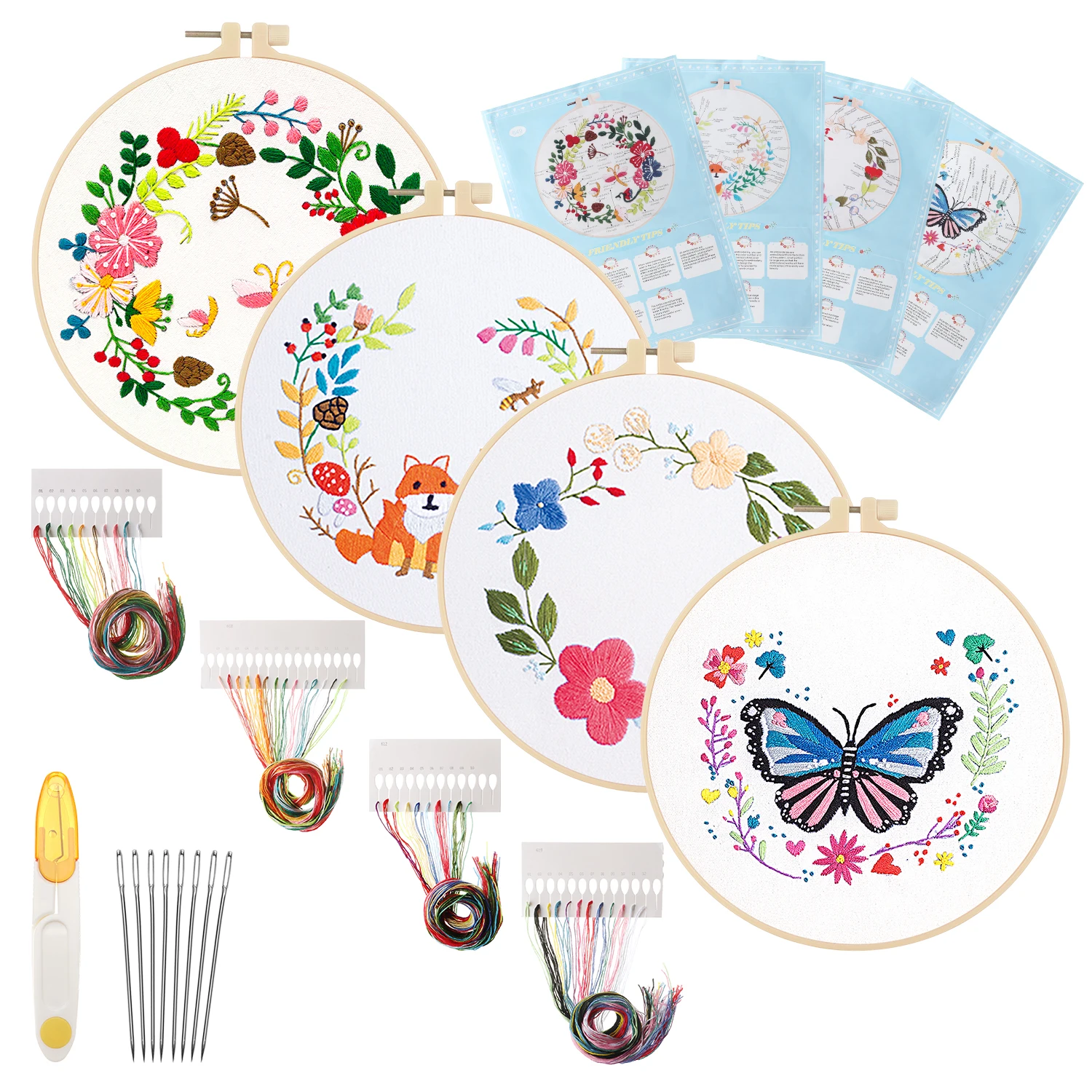 Набор для вышивания &quotрастения&quot инструменты шитья 1/4 набора | Дом и сад