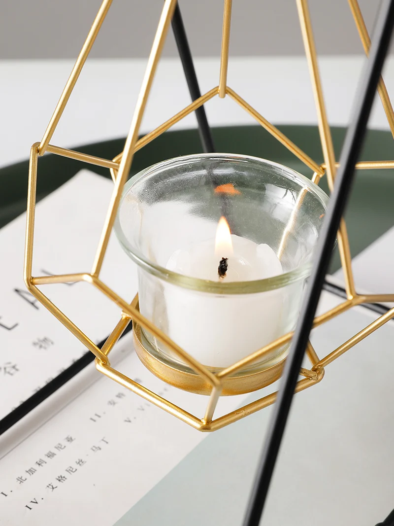 Креативный скандинавский декоративный подсвечник романтичный светильник