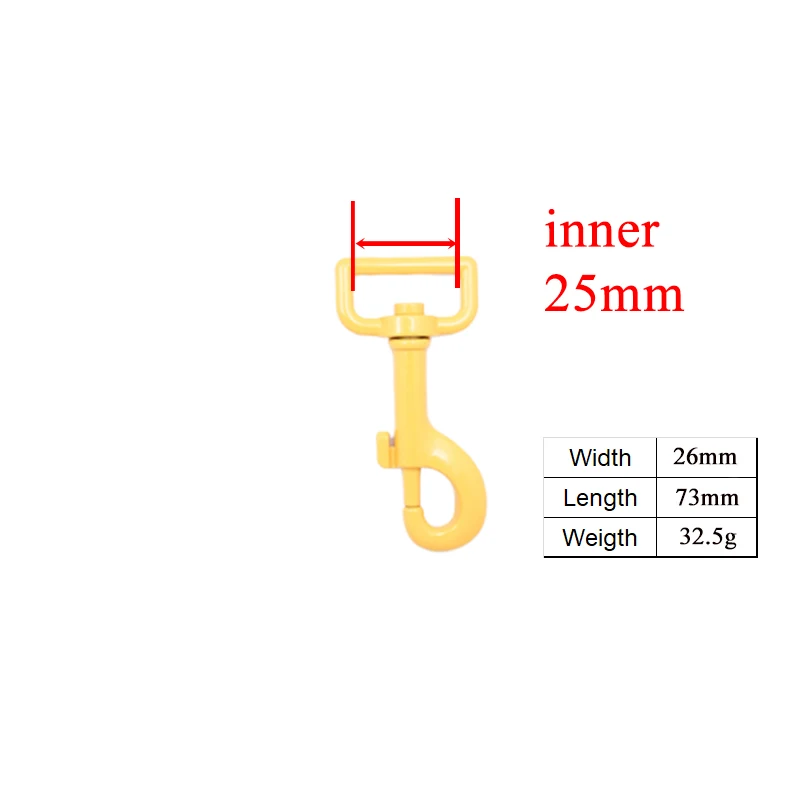 100pcs/lot Metal dog clasp spray paint for 25mm webbing DIY collar leash buckles durable strong zinc alloy 7colours | Дом и сад