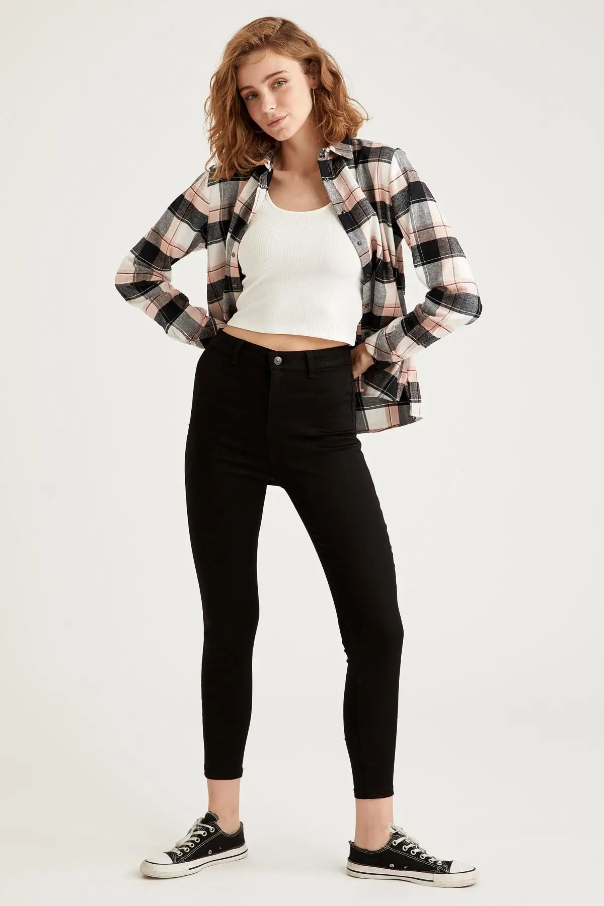 DeFacto Autumn Woman Woven Bottom Leggings Pants Tights Casual Elegant Aesthetic New Season-L4827AZ19AU | Женская одежда