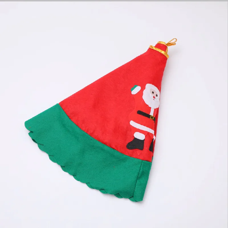 Санта Клаус круглая Рождественская елка юбка ножная Нетканая ткань украшение