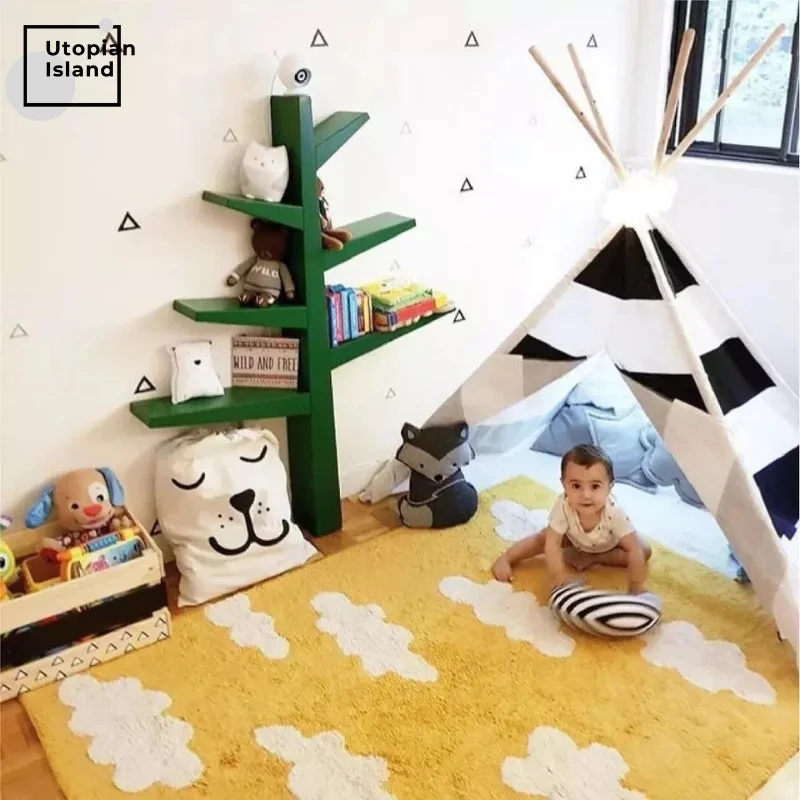 Детские коврики детские ковры для гостиной столовой меховые пушистый коврик