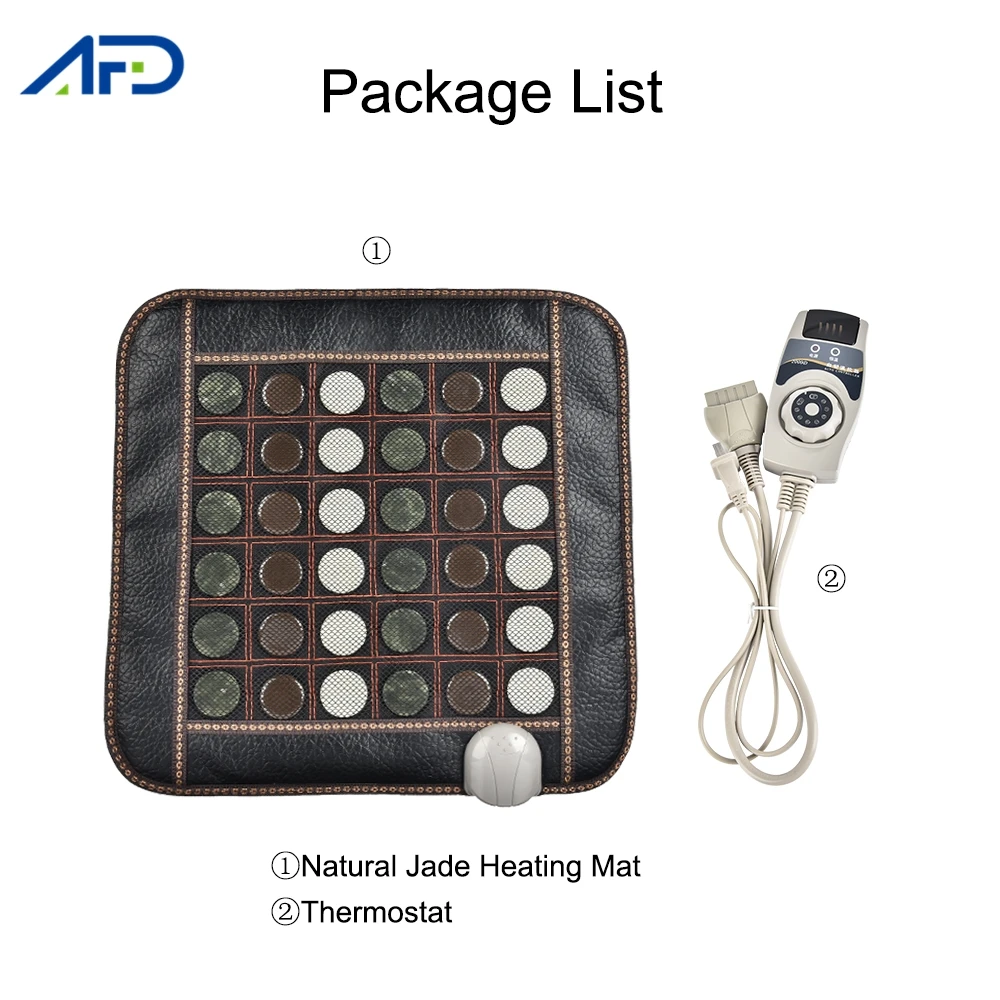 

45x45cm Natural Jade Massage Heating Mat Thermal Jade Mattress Heating Pad Therapy Mat for Body Leg Muscle Home