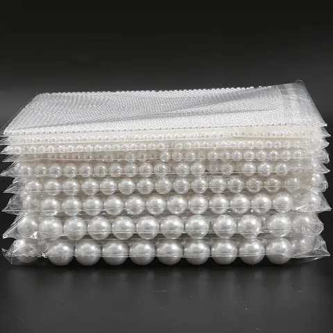 Искусственные белые пластиковые бусины 2-18 мм  для бижутерии