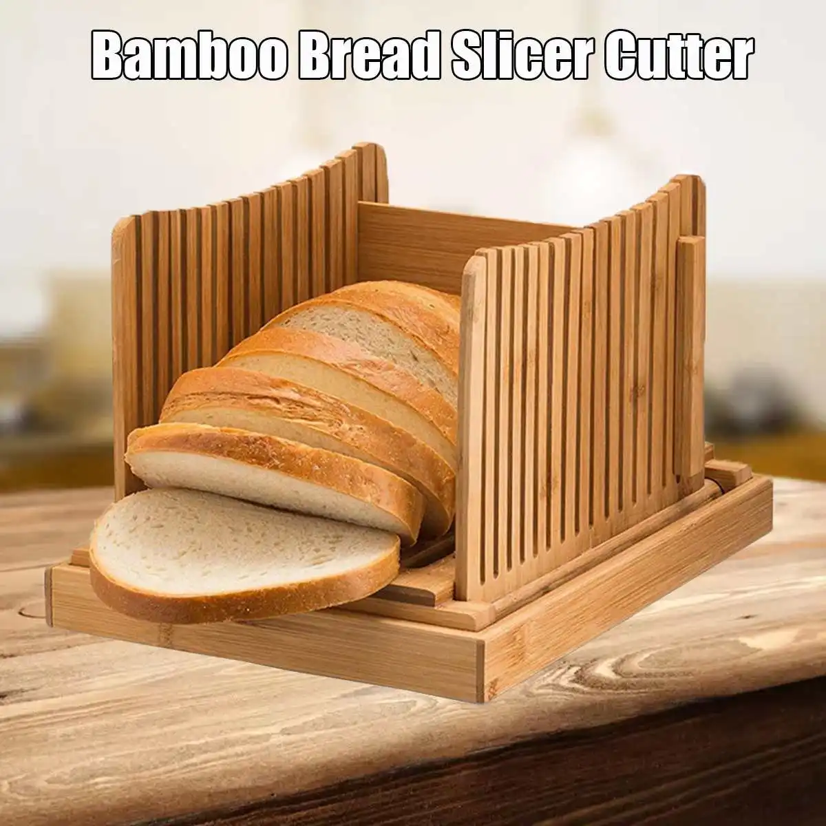 

Bread Slicer Toast Slicer Toast Cutting Guide Folding and Adjustable Handed Bread Machine Bread Maker for Bread Bagel