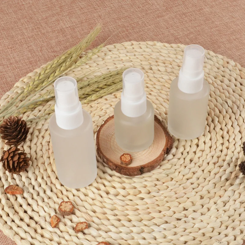 20pcs 20ml 30ml 40ml Empty Frosted Perfume Spray Glass Bottle Transparent Frosting Refillable Cream Cosmetic Container | Красота и