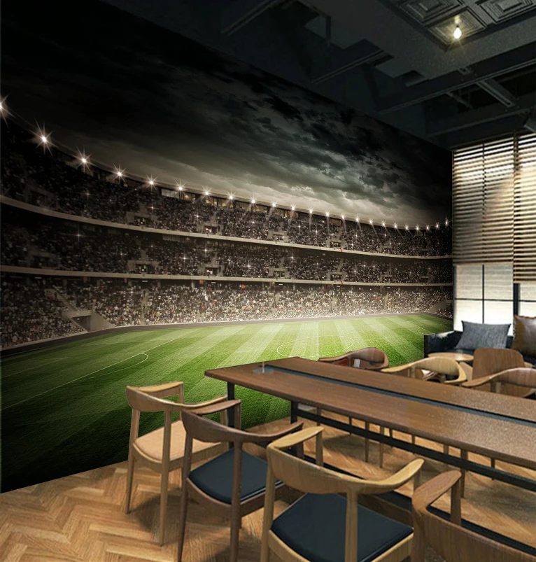 [Самоклеющиеся] 3D футбольное поле 21142 настенная бумага печать настенные