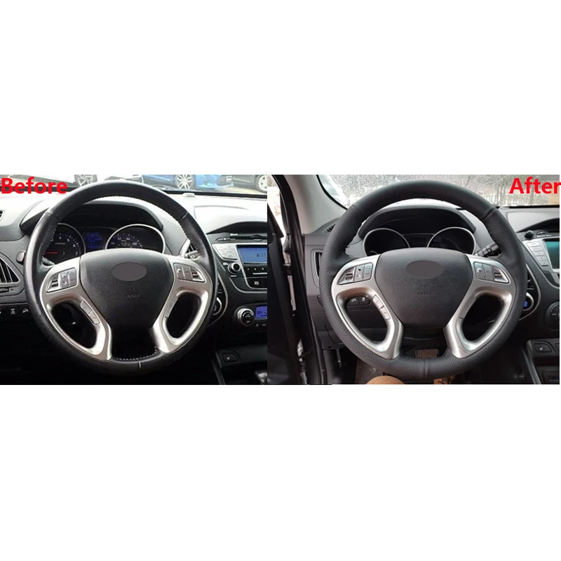 MEWANT для Hyundai ix35 Tucson 2 2011 2012 2013 2014 2015 черная искусственная кожа аксессуары интерьера