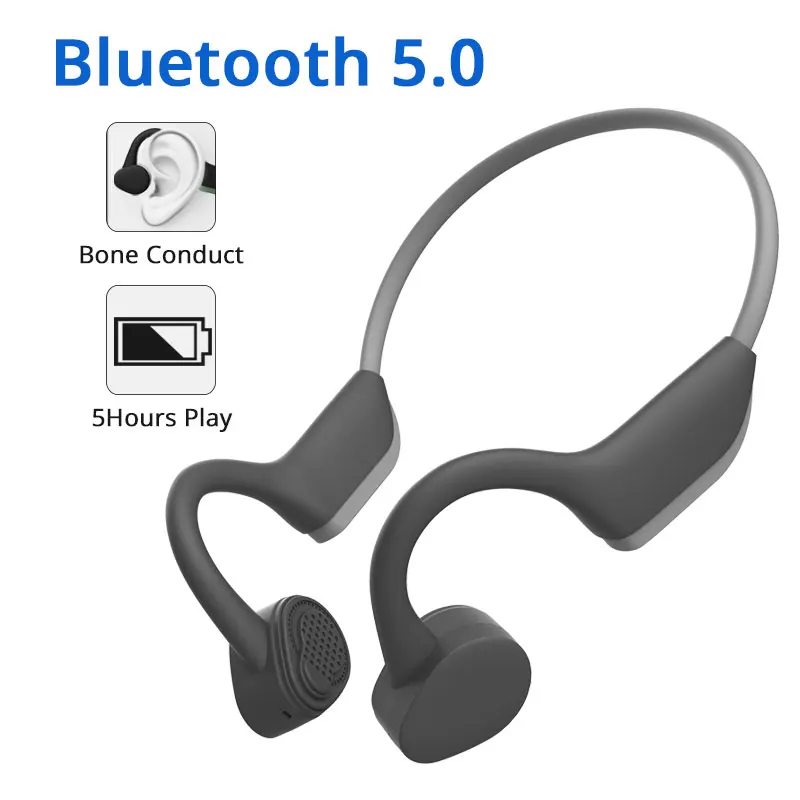Bluetooth 5,0 гарнитура с костной проводимостью IP56 водонепроницаемые спортивные наушники с креплением на шее Беспроводные наушники с микрофоном
