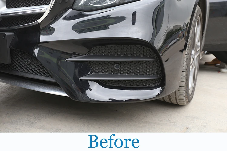Для Mercedes Benz E Class W213 E200 E300 E43 AMG автомобиль ABS хромированные передние противотуманные фары крышка Накладка аксессуары
