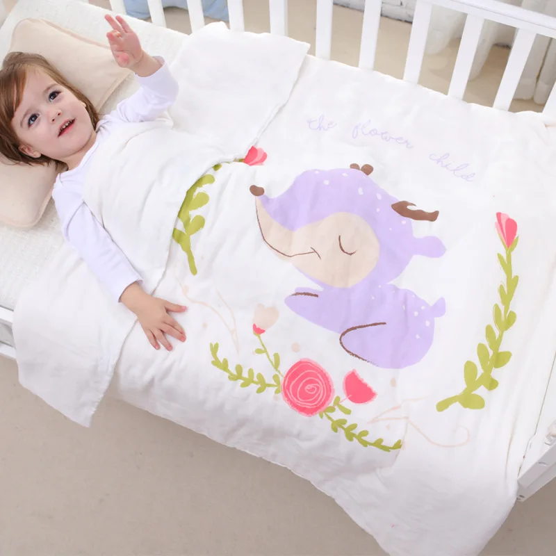 Банный халат для новорожденных 2 4 6 слоев хлопковая накидка с капюшоном