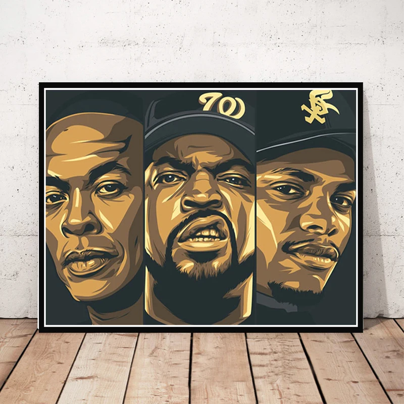 NT385 картина Biggie smallers 2PAC ледяной куб JAY Z восточное побережье хип хоп плакат печать