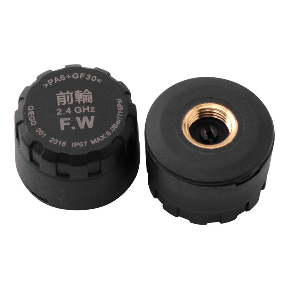 

2pcs Anti-theft External Sensor Waterproof Tire Pressure Monitor Protective Phone Replacement Alarm Motorcycle Easy Install