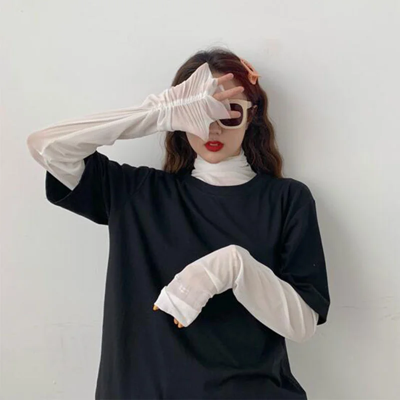 Женская неоновая рубашка с длинными рукавами прозрачный топ воротником-стойкой