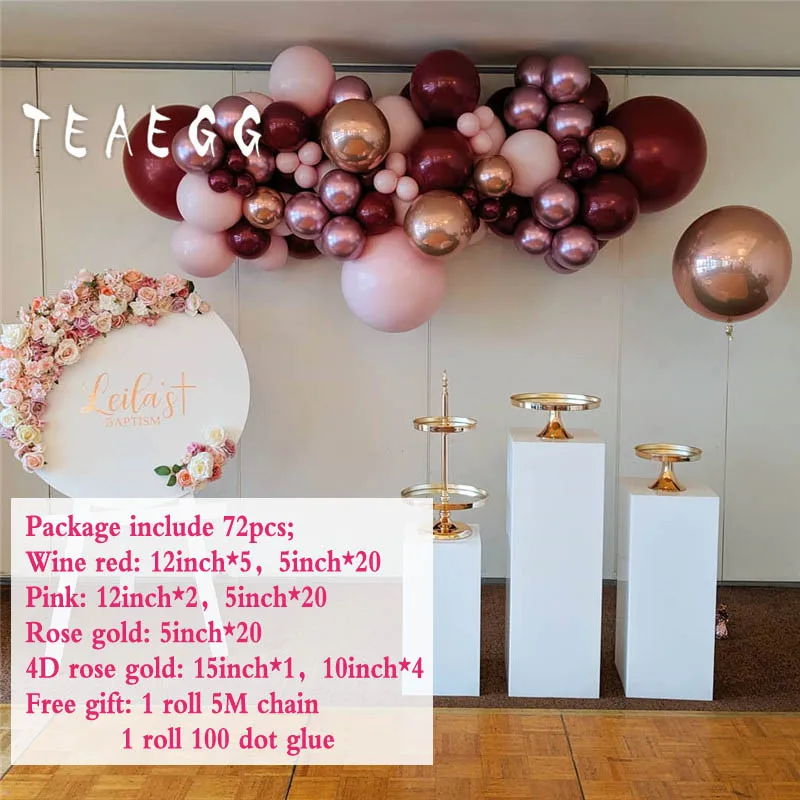 72 шт. набор из латексных воздушных шаров|Воздушные шары и аксессуары| |