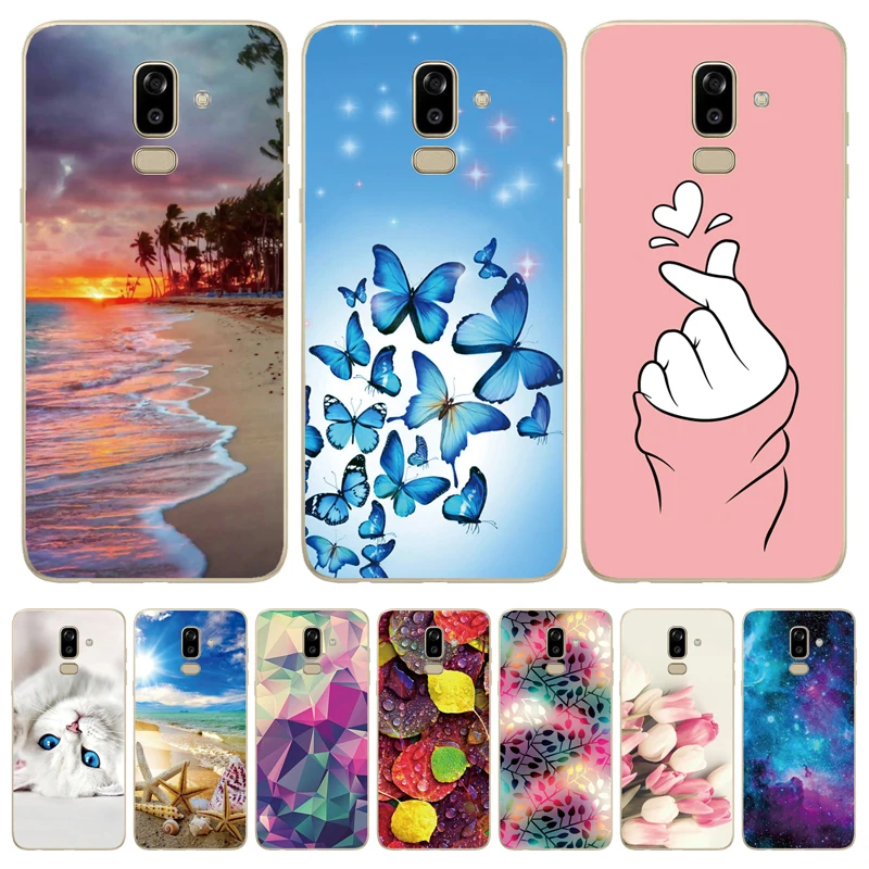 Чехол для samsung Galaxy J8 2018 чехол j810 j810f sm-j810f Силиконовая задняя крышка TPU Fundas телефона