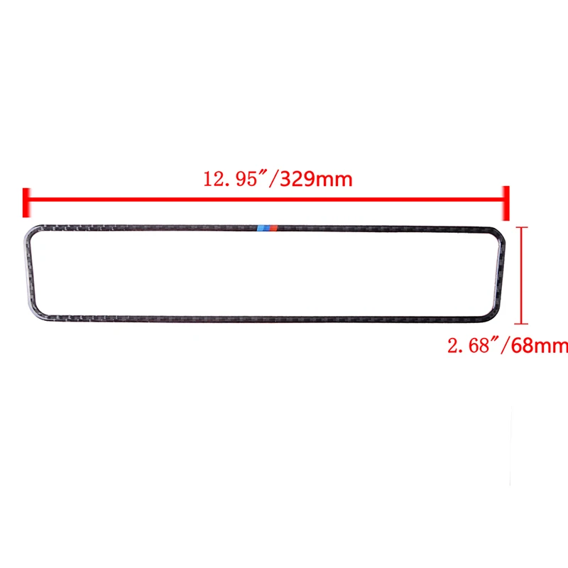 Car Center Console Panel Sticker Real Carbon Fiber Trim Fit For BMW 3 Series E90 E92 E93 2005-2012 Decorative Strip | Автомобили и