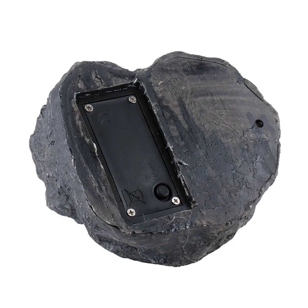 Полимерный камень светодиодный садовый светильник на солнечной батарее