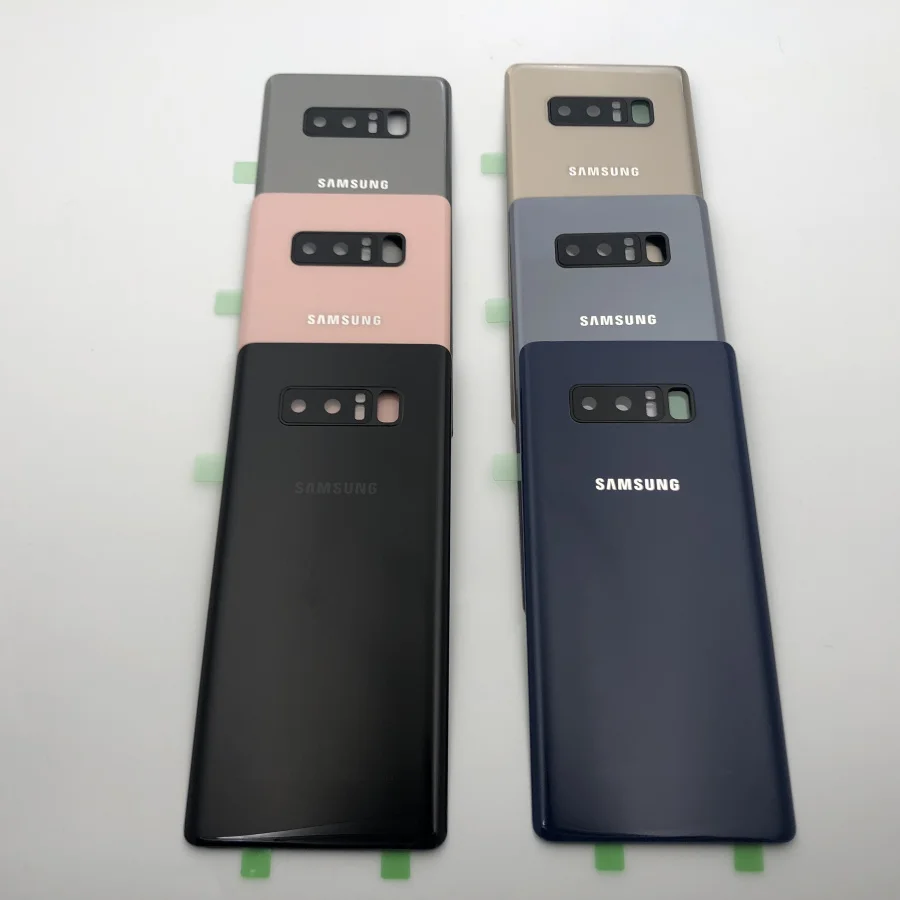 Заднее стекло для samsung Galaxy Note 8 N950 N950F N9500 SM-N950F задняя крышка батарейного отсека Замена корпуса+ стекло для камеры