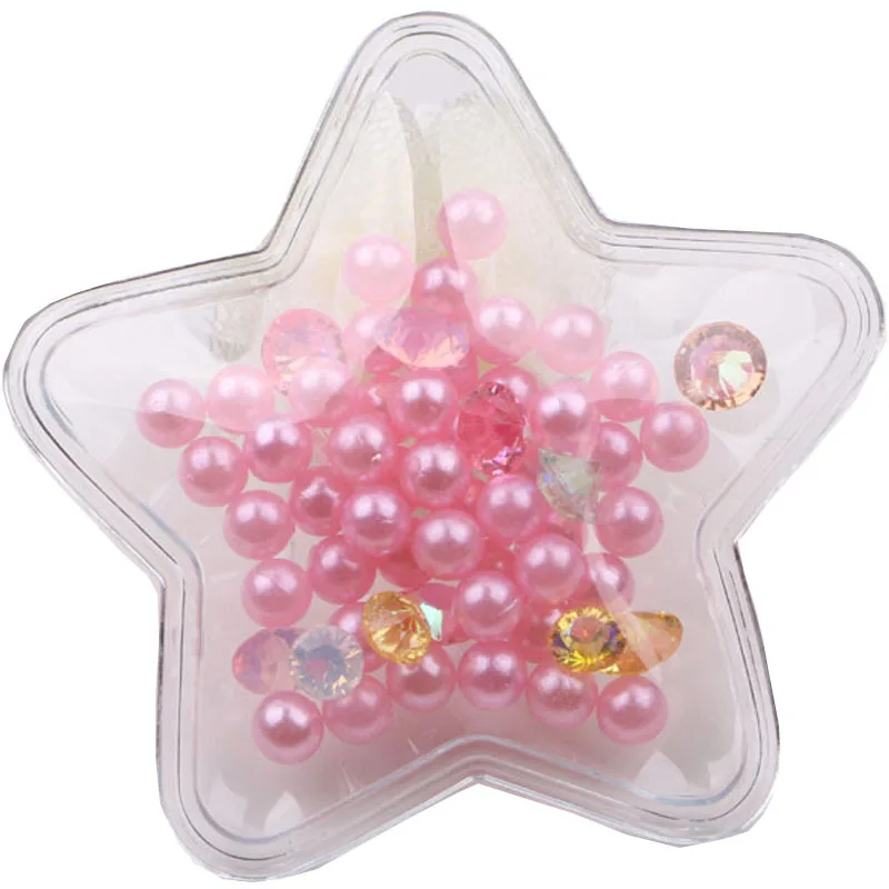 Давид аксессуары 20 шт шейкеры прозрачный пластиковый пакет с красочными блестками бусины для волос клип, DIY ремесло аксессуары, 20Yc6741