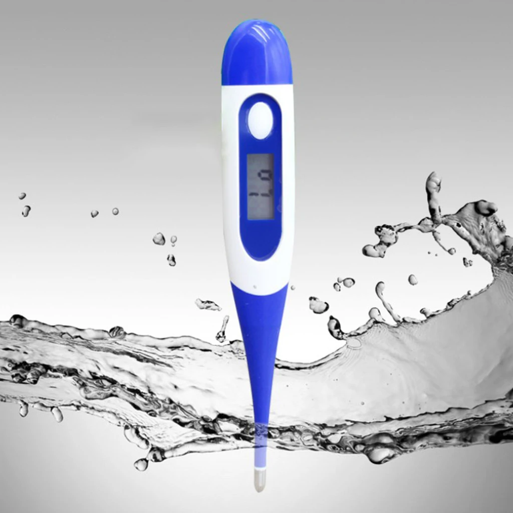 Термометр для подмышек с цифровым ЖК дисплеем водонепроницаемый градусник детей