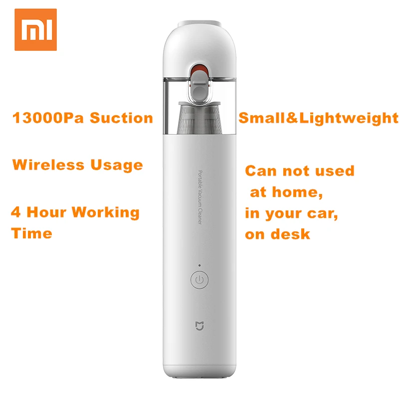 

Xiaomi Mijia Handheld Vacuum Cleaner Portable Handy Car Vacuum Cleaner 120W 13000Pa Super Strong Suction Vacuum For Home&Car