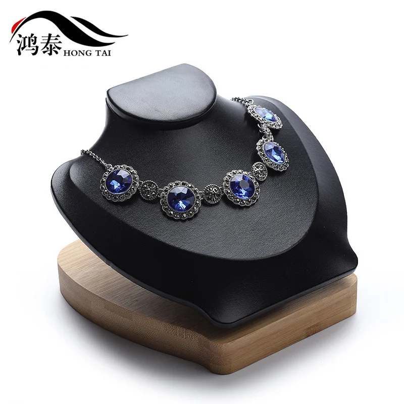 Creative jewelry display props horizontal necklace shelf model neck display stand shop special display props jewelry holder