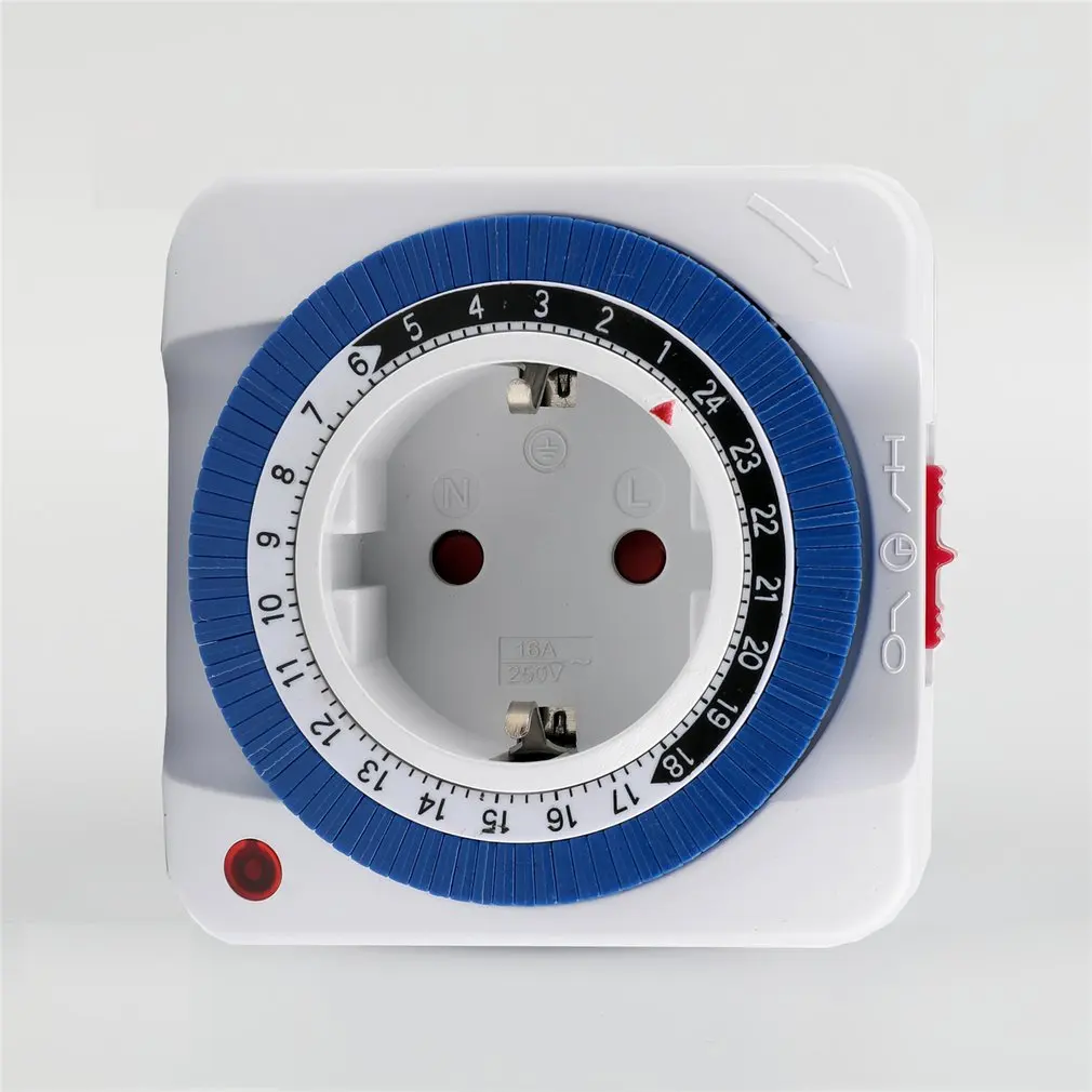 Механический программируемый таймер на 24 часа умный выключатель обратного