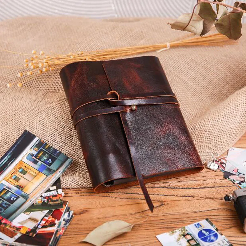 Записная книжка С ПЕРЕПЛЕТОМ с листьев фотоальбом ручной работы из натуральной