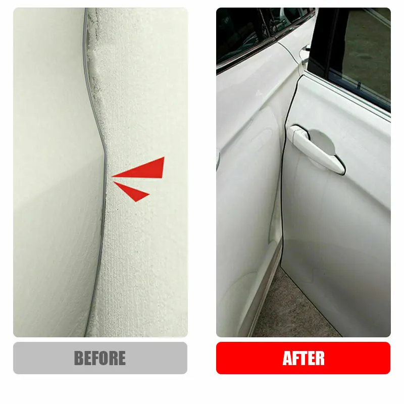 Защитная лента для кромок автомобильной двери 5 м резиновая U-образная