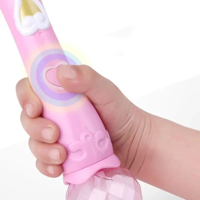 

Kids Handheld Magic Wand Bubble Machine Electric Butterfly Bubble Blower Maker with Music Light Children Outdoor Garden Toy
