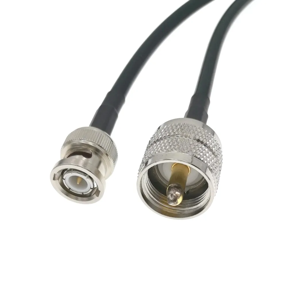 

BNC папа UHF папа PL259 разъем коаксиальный отрезок провода RG58 кабель 20 м 30 м