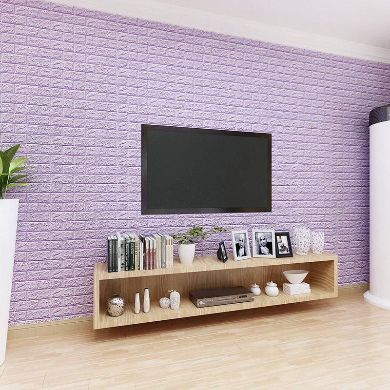 Стикеры наклейки для Семья Гостиная Diy 3d Кирпич пенополиэтилен обои Панель номер