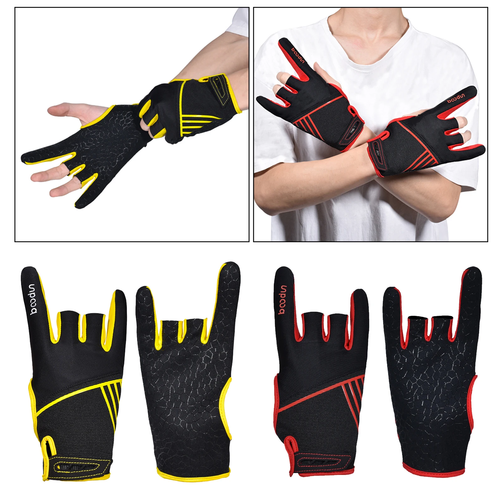 1 Pair Professional Men Women Bowling Gloves Antislip Elastic Breathable Sports Ball Glove Mittens Accessories | Спорт и развлечения
