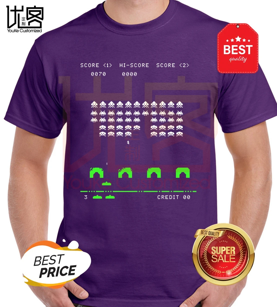 GILDAN 2019 забавная Мужская футболка для геймеров Space Invaders летняя модная | одежда